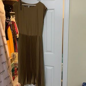 H&M pleated dress